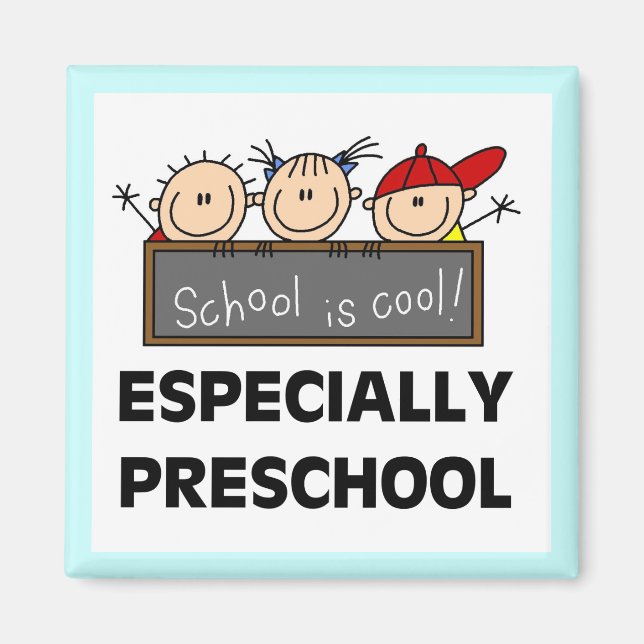 Die Vorschule ist Coole Tshirts und Geschenke Magnet (Vorne)
