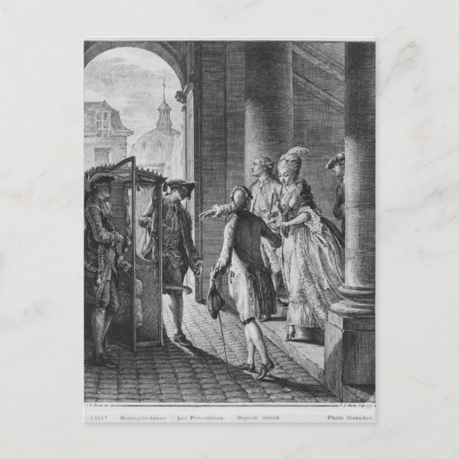 Die Vorsichtsmaßnahmen Postkarte (Vorderseite)