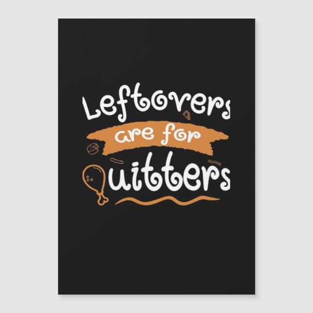 Die Vorspeisen sind für Quittung Erntedank Dinner Magnetkarte (Vorderseite)