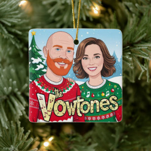 Die Vowtones - Weihnachts-Keramik Square Ornament