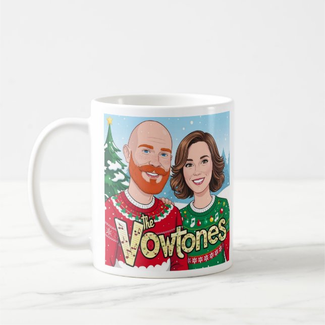 Die Vowtones - Weihnachts-Tasse Kaffeetasse (Links)