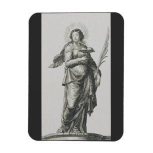 Die vulkanische Gnade der heiligen Agatha von Sizi Magnet