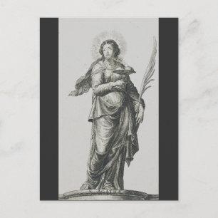 Die vulkanische Gnade der heiligen Agatha von Sizi Postkarte