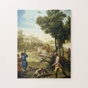 Die Wachteljagd Francisco José Goya Meisterwerk Puzzle