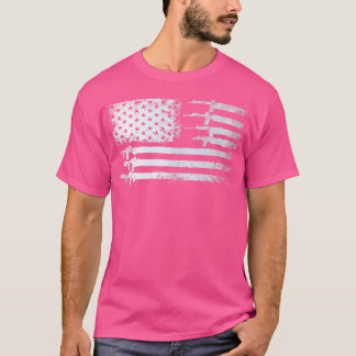 Die Waffe Flag erschüttert Veteranen Jäger T-Shirt