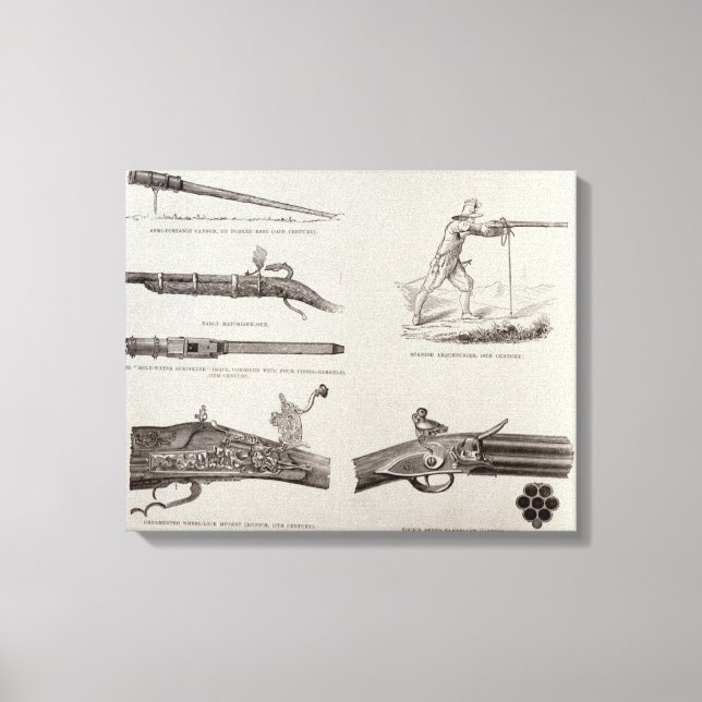 Die Waffen und ihre Entwicklung Leinwanddruck (Vorderseite)