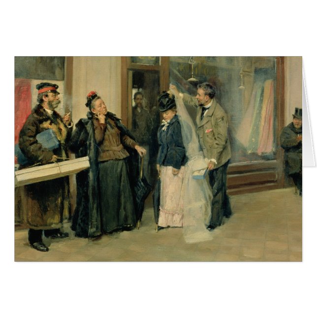 Die Wahl der Hochzeits-Geschenke, 1897-98 (Vorderseite (Horizontal))