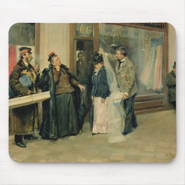 Die Wahl der Hochzeits-Geschenke, 1897-98 Mousepad (Vorne)