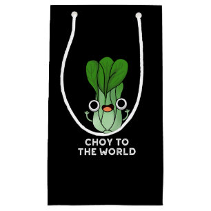 Die Wahl für die Welt lustige Veggie Pun Dark BG Kleine Geschenktüte