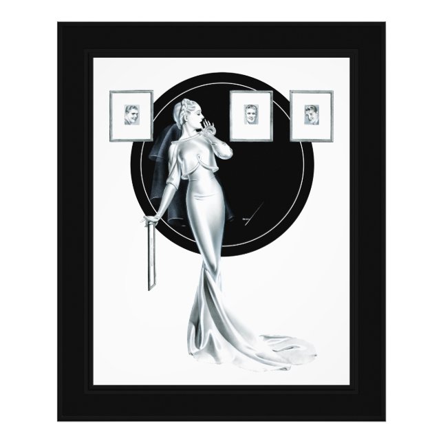 Die Wahl ihres Mannes durch George Petty Fotodruck (Vorne)