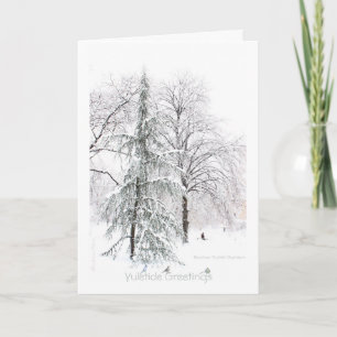 Die wahre Gegenwart ist Gegenwart: Holiday Yuletid Feiertagskarte