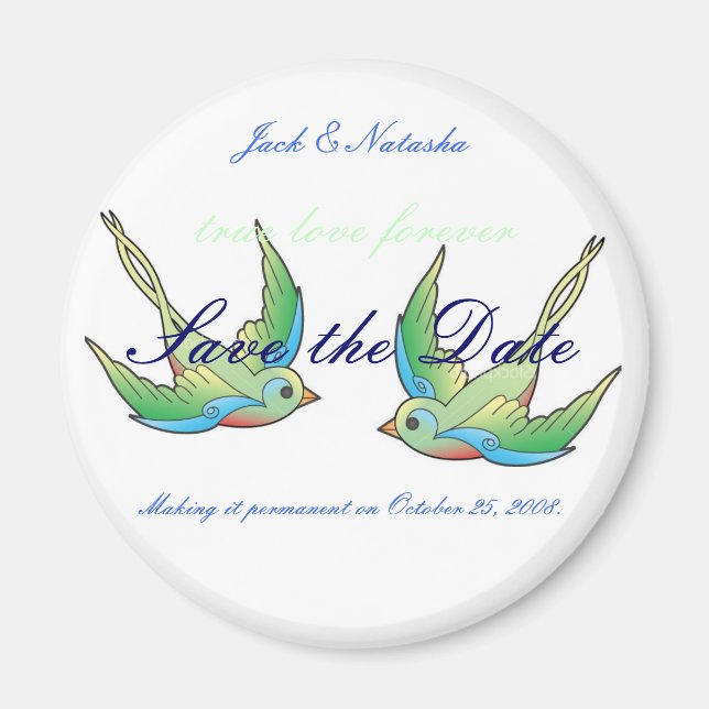 Die wahre Liebe dauerhaft machen Magnet (Vorne)