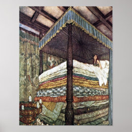 Die wahre Prinzessin Edmund Dulac Fairy Tale Kunst Poster