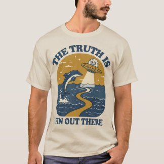 Die Wahrheit ist glatt da draußen - lustiger Ufo-D T-Shirt
