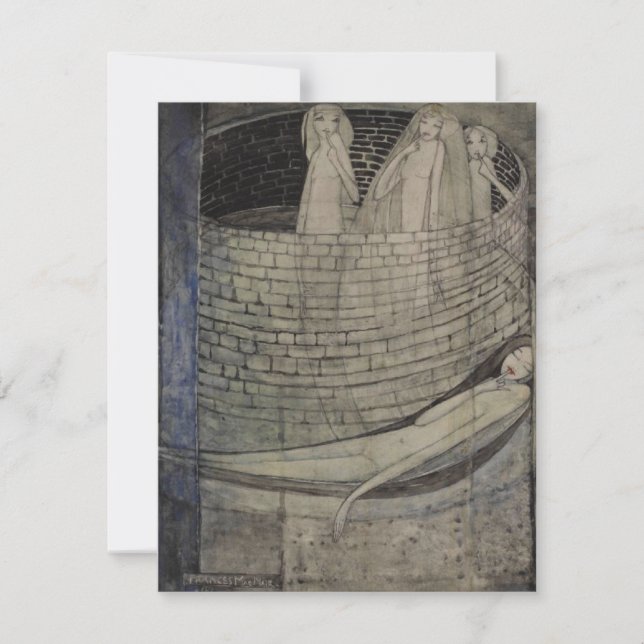 Die Wahrheit liegt am unteren Ende des Brunnens Karte (Vorderseite)