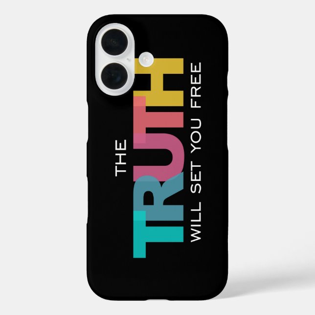 Die Wahrheit Set dir Freude Case-Mate iPhone Hülle (Rückseite)