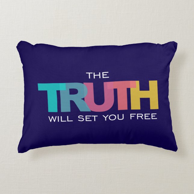 Die Wahrheit Set dir Freude Dekokissen (Vorderseite)