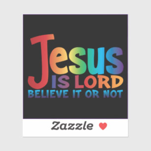 Die Wahrheit über Jesus Sticker...Schwarz Aufkleber
