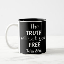 die Wahrheit wird Set Sie frei in 8 32 Zweifarbige Tasse