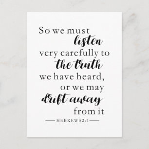 die Wahrheitshebräische christlich hören Postkarte