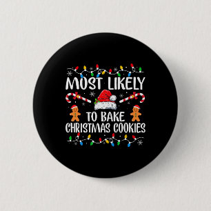Die Wahrscheinlichkeit Weihnachtskekse zu backen i Button