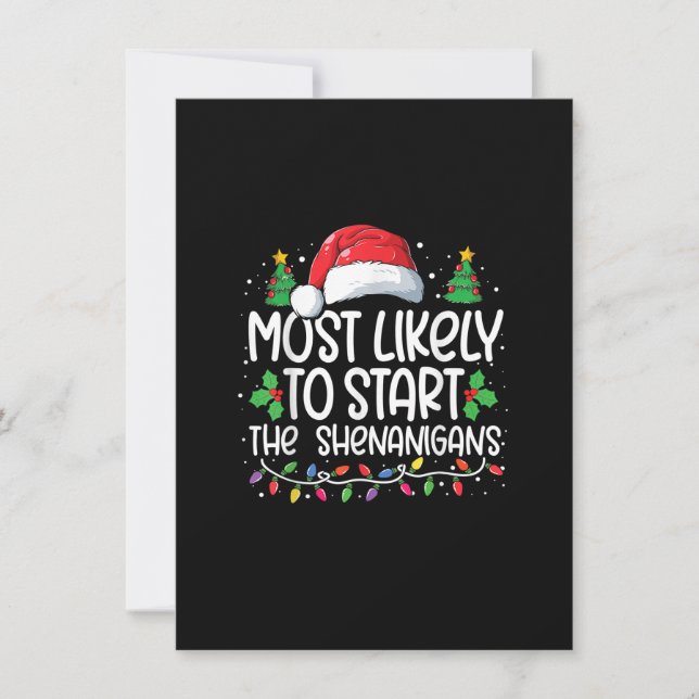 Die wahrscheinlichste Art, die Weihnachtsbrunnen d Einladung (Vorderseite)