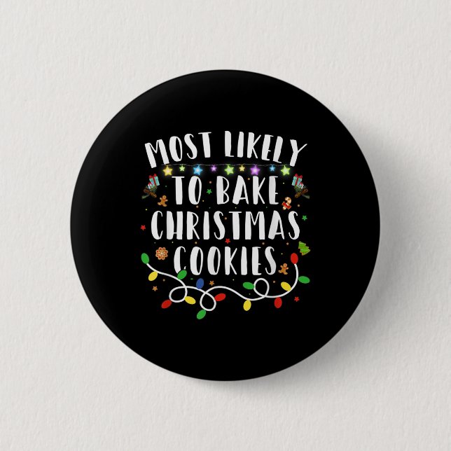 Die wahrscheinlichste Art, die Weihnachtskekse der Button (Vorderseite)