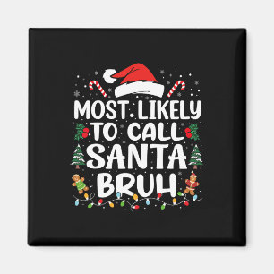 Die wahrscheinlichste Art, Weihnachtsfamilie Santa Magnet