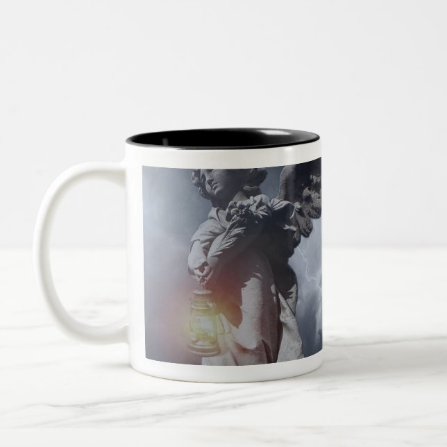 Die Währung der Zeit Zweifarbige Tasse (Links)