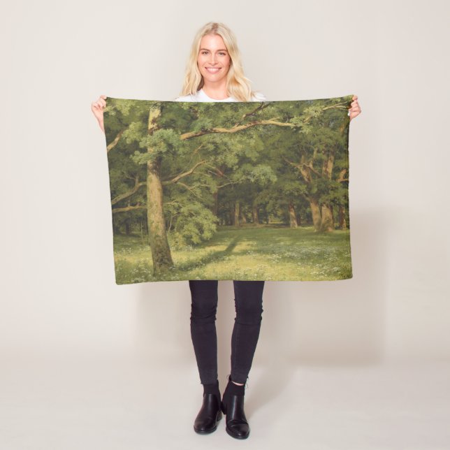 Die Waldreinigung (Waldlandschaft) Fleecedecke (Beispiel)