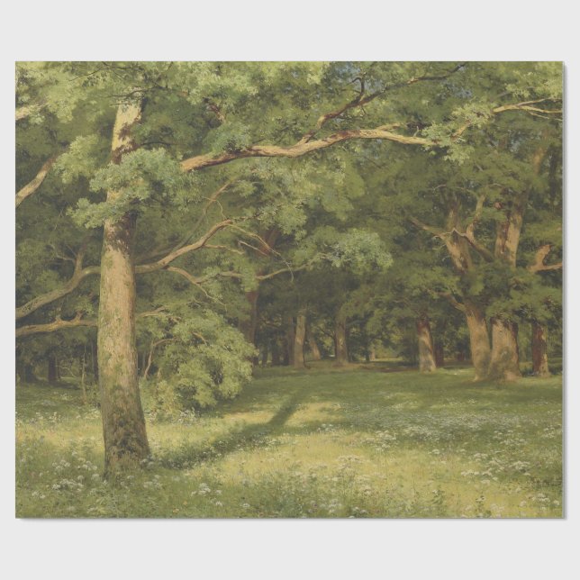 Die Waldreinigung (Waldlandschaft) Geschenkpapier (Flach)