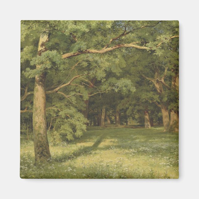 Die Waldreinigung (Waldlandschaft) Magnet (Vorne)