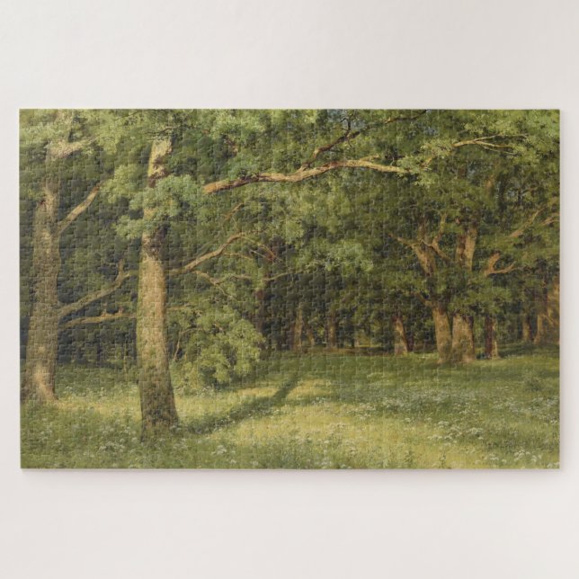 Die Waldreinigung (Waldlandschaft) Puzzle (Horizontal)