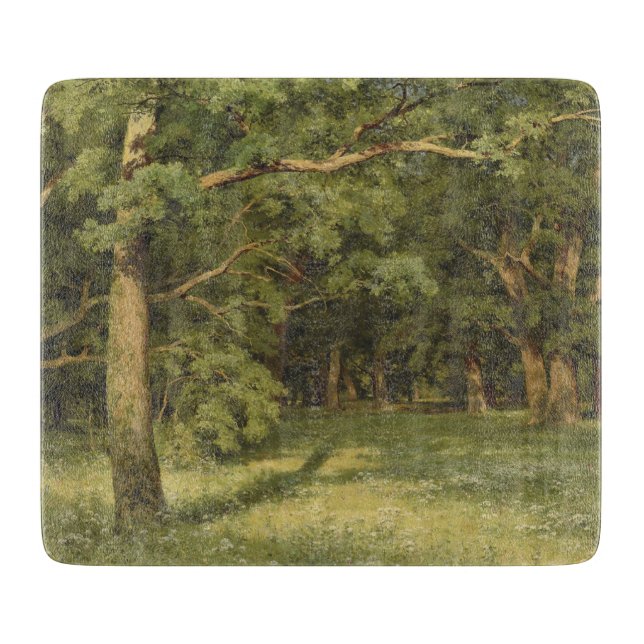 Die Waldreinigung (Waldlandschaft) Schneidebrett (Vorderseite)