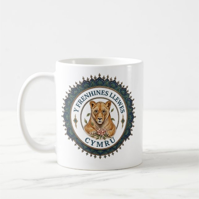 Die walisische Königin. Wales ‎ Kaffeetasse (Links)