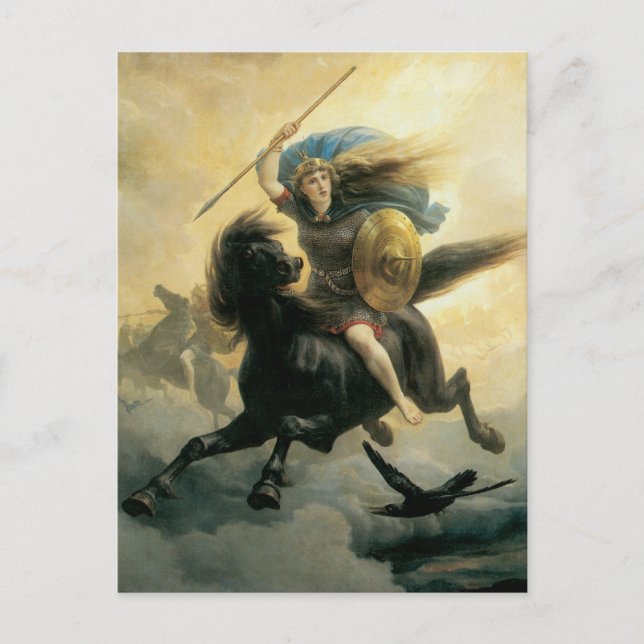 Die Walküre, 1869 Postkarte (Vorderseite)
