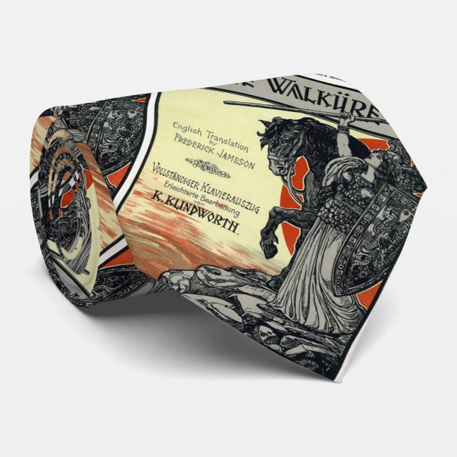 Die Walküre (Titelseite der Stimmzettel, 1899) Krawatte (Gerollt)