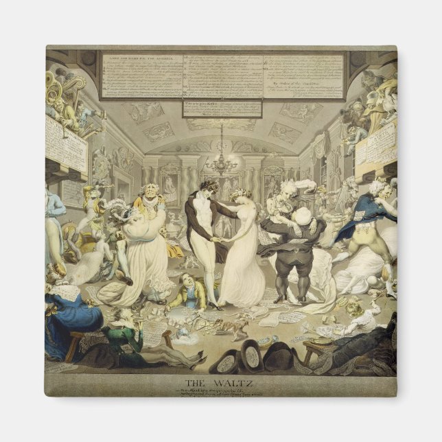 Die Waltz (farbige Gravur) Magnet (Vorne)