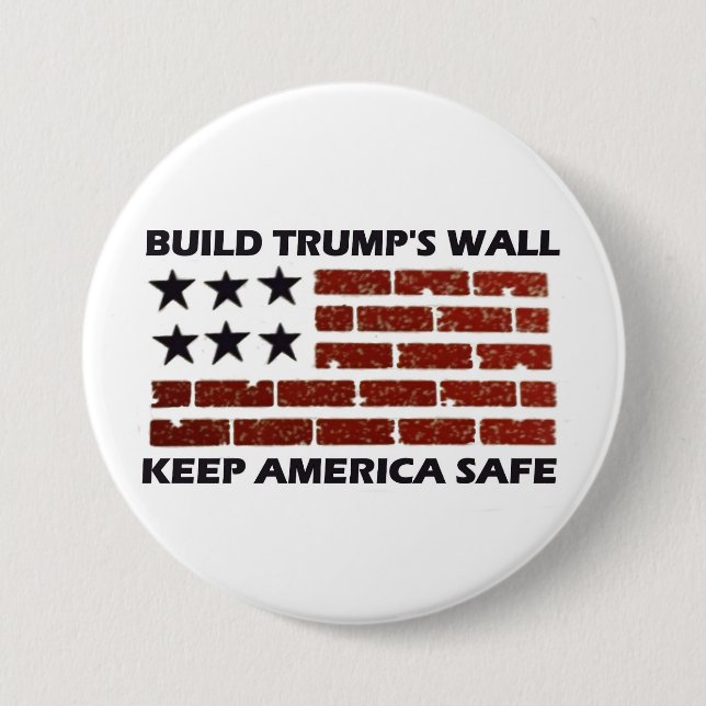 Die Wand des Gestalt-Trumpfs Button (Vorderseite)