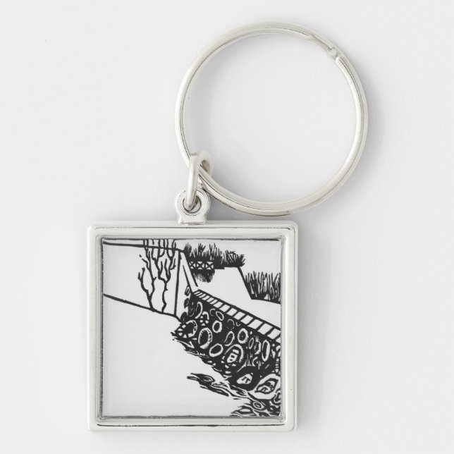 Die Wand Schlüsselanhänger (Vorne)