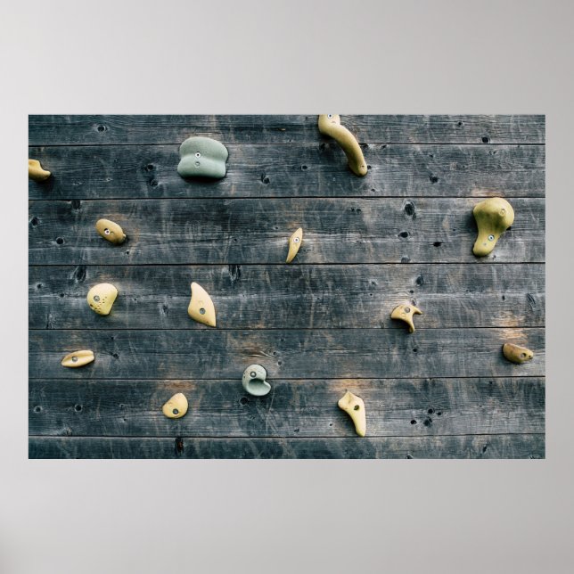 Die Wände sind aus vierbraunem Holz Poster (Vorne)