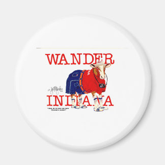 Die Wander Indiana Kuh Magnet
