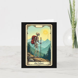 Die Wanderer Tarot Card Skelett Wandern Karte