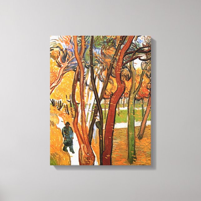 Die Wanderung durch sinkende Blätter von Vincent v Leinwanddruck (Vorderseite)