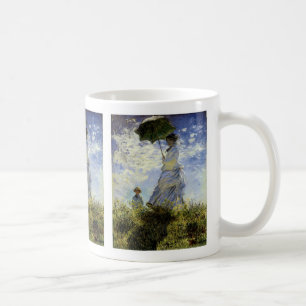 Die Wanderung, Lady mit einer Parasol-Kaffee-Tasse Kaffeetasse