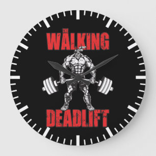 Die Wanderungssperre - Zombie Workout Große Wanduhr