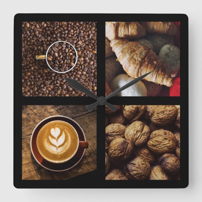 Die Wanduhr 1 des Kaffee-Liebhabers (Vorderseite)