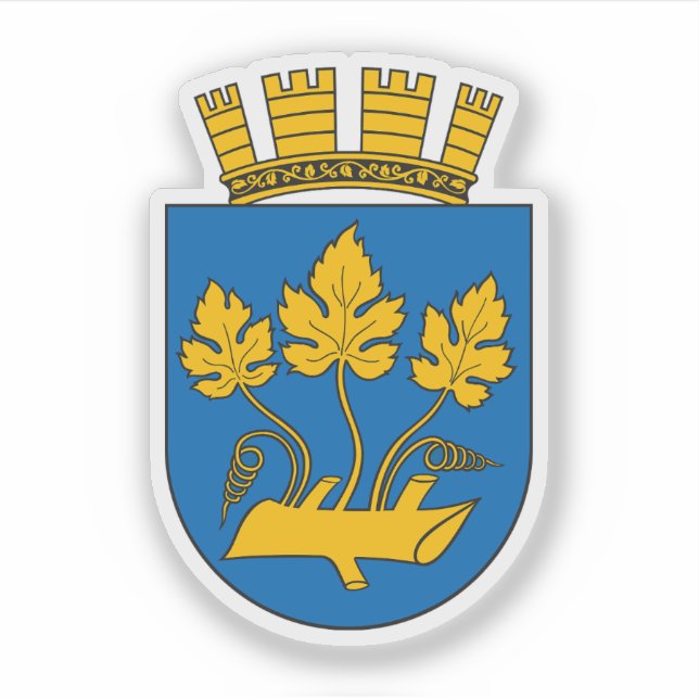 Die Wappen Stavangers Aufkleber (Vorderseite)