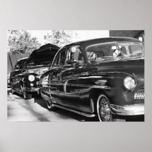 "Die waren Tages" Vintages klassisches Autoplakat Poster