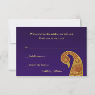 Die Warenkarten von SwanWedding RSVP Karte
